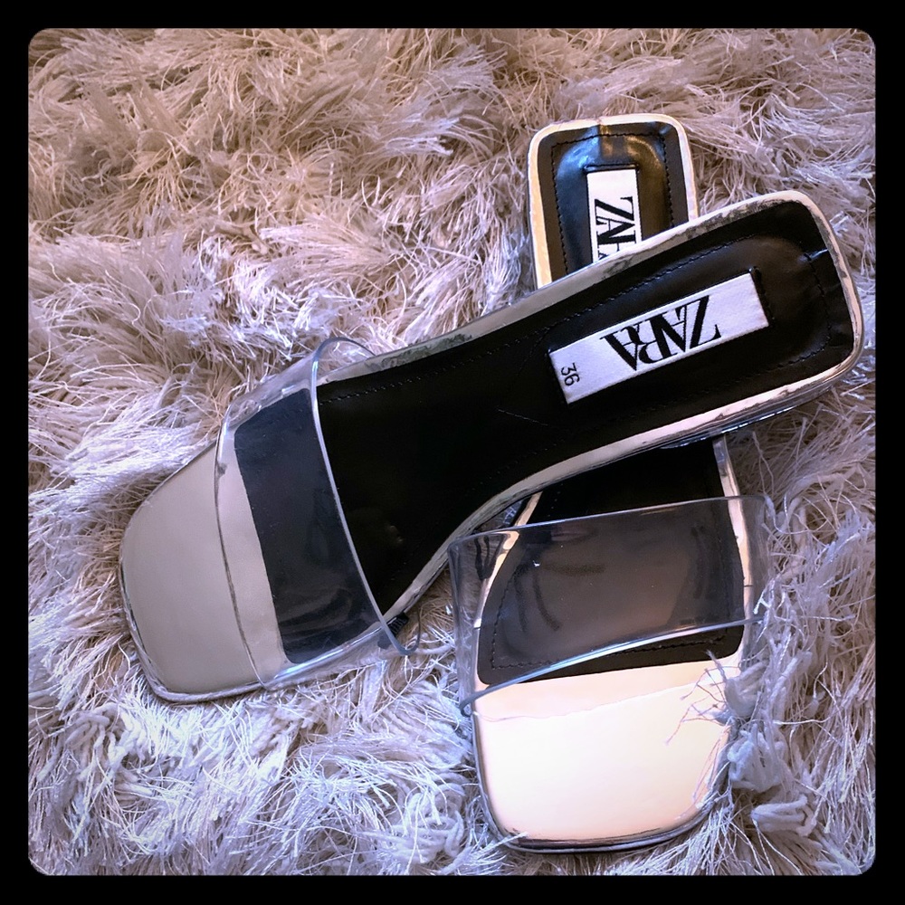 Zara Clear Sandals